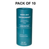 Trader Joe’s Unscented Deodorant - Backing Soda Free | 1.8 Oz