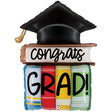 Graduation Foil Balloon 44 Inch Congrats Grad Books