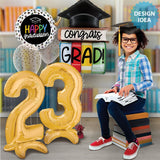 Graduation Foil Balloon 44 Inch Congrats Grad Books