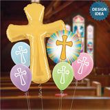 Cross Foil Balloon 44 Inch