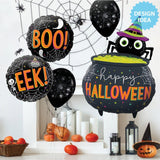 Halloween Spider Cauldron Foil Balloon