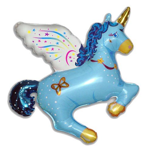 Unicorn Foil Balloon Blue 44 Inch
