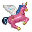 Unicorn Foil Balloon 44 Inch Fuchsia