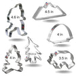 Bigfoot Crossing Cookie Cutter 6 Pc Set HS361