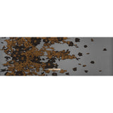 Metallic Luxury Burnout Brocade - Copper and Black Floral Border