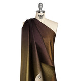 Metallic Luxury Brocade - Gold and Maroon Crackled Ombre
