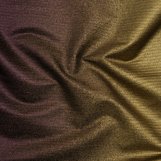 Metallic Luxury Brocade - Gold and Maroon Crackled Ombre