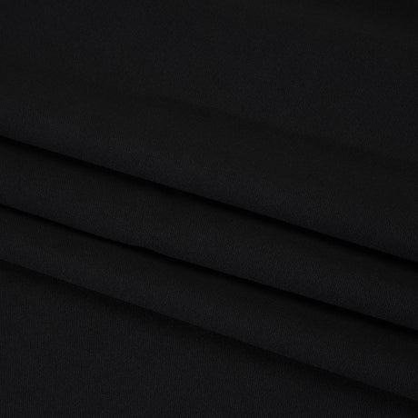 Wool Twill Suiting - Black - Deadstock
