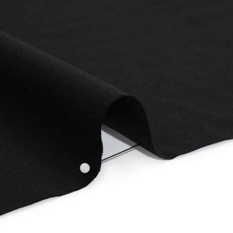 Wool Twill Suiting - Black - Deadstock