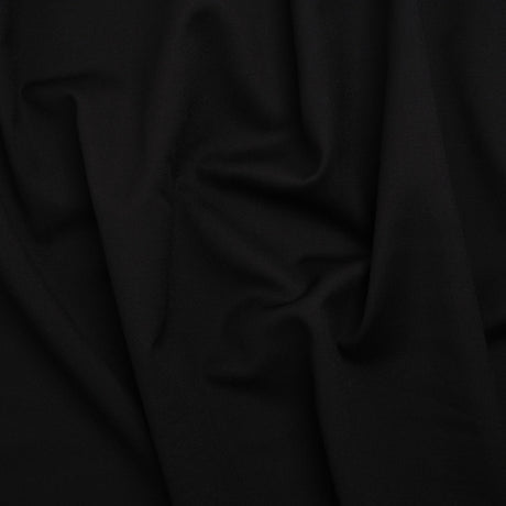 Wool Twill Suiting - Black - Deadstock