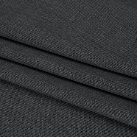 Wool Twill Suiting - Heathered Gray - Deadstock