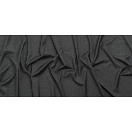 Wool Twill Suiting - Heathered Gray - Deadstock