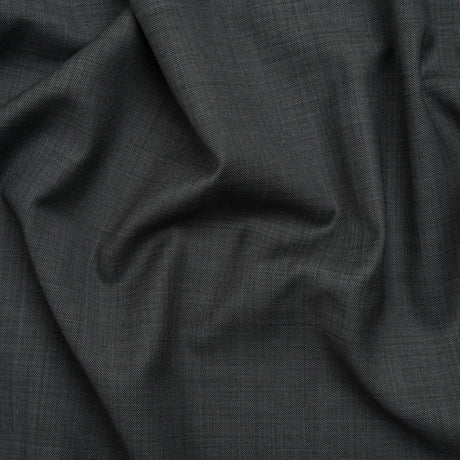 Wool Twill Suiting - Heathered Gray - Deadstock