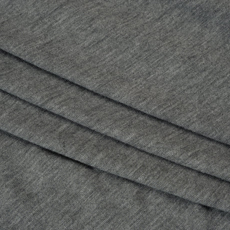 Stretch Rayon Jersey - Dark Heathered Gray - Deadstock