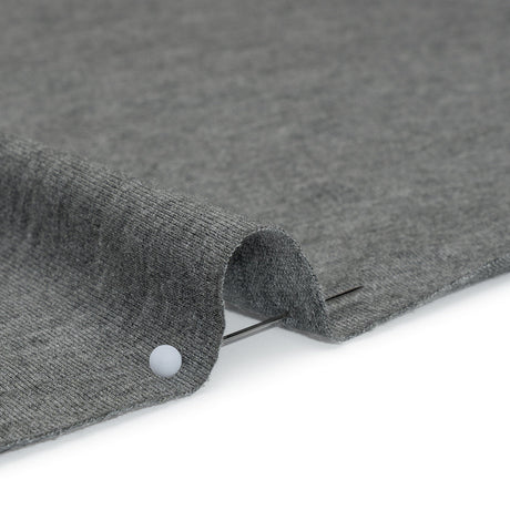 Stretch Rayon Jersey - Dark Heathered Gray - Deadstock