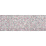 Cotton and Polyester Jersey Print - Ivory, Pastel Green and Pink Delicate Paisley - Deadstock