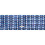 Stretch Rayon Jersey Print - Navy, Blue and White Painterly Plaid - Deadstock
