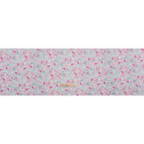 Stretch Rayon Jersey Print - Pink, Teal and Orange Paisleys on White - Deadstock