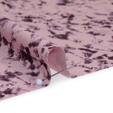 Stretch Polyester Woven - Dusty Lilac and Aubergine Abstract Tie Dye - Deadstock