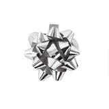 Mini Poly Bows 1 '' Metallic Silver Color 100 each / package
