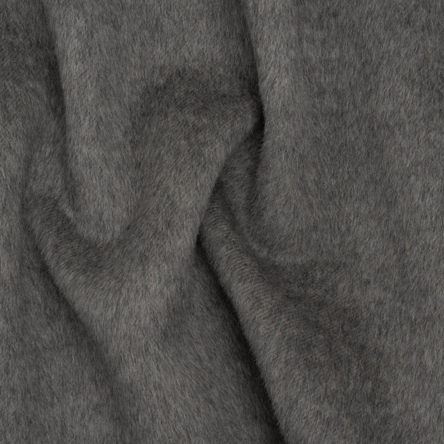 Alpaca Wool Coating Double Face - Medium Gray