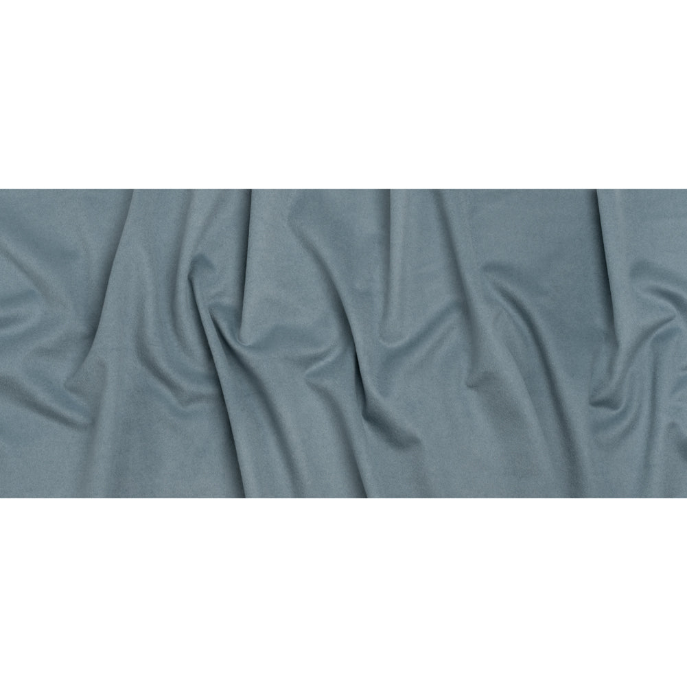 Brushed Lightweight Wool Blend Coating - Light Blue - Ellamar Collection
