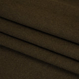 Brushed Lightweight Wool Blend Coating - Olive Brown - Ellamar Collection