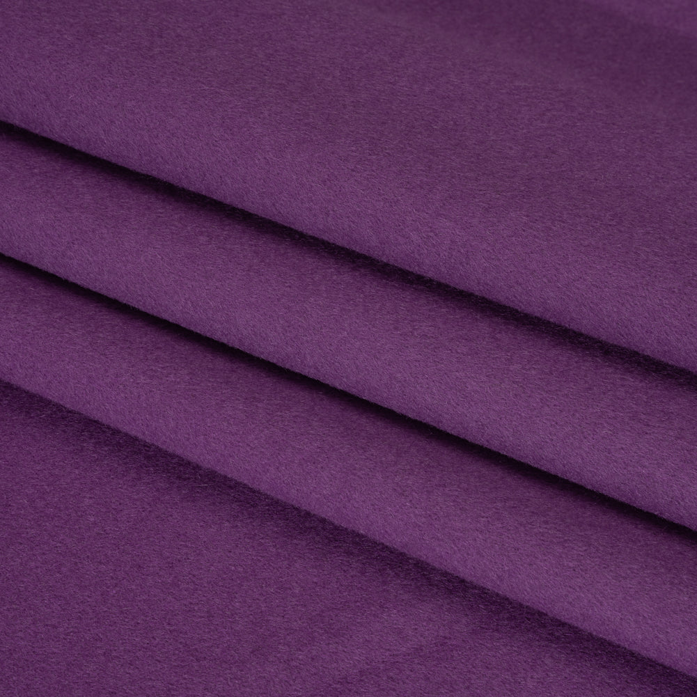 Brushed Lightweight Wool Blend Coating - African Voilet - Ellamar Collection
