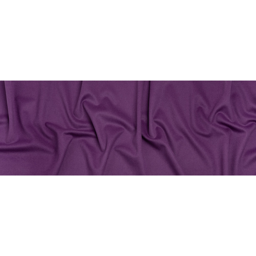 Brushed Lightweight Wool Blend Coating - African Voilet - Ellamar Collection