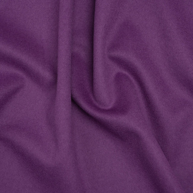 Brushed Lightweight Wool Blend Coating - African Voilet - Ellamar Collection