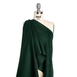 Brushed Lightweight Wool Blend Coating - Green - Ellamar Collection