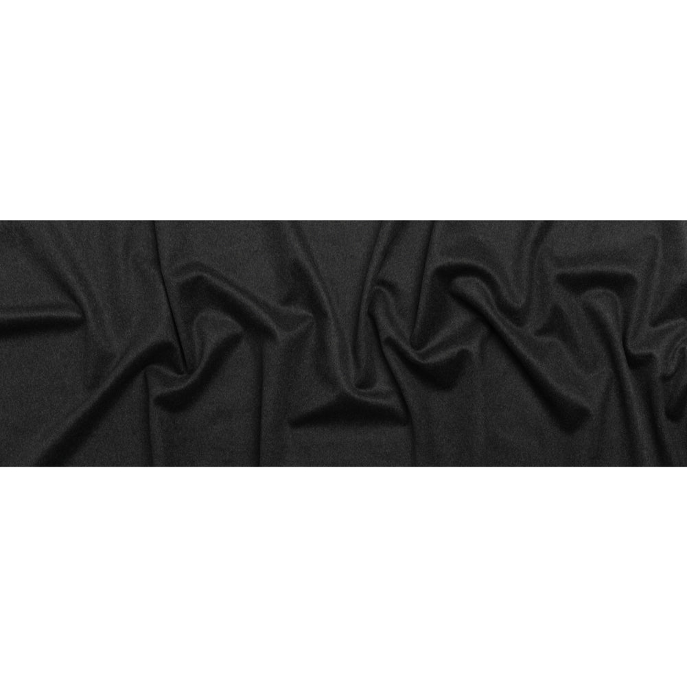 Brushed Lightweight Wool Blend Coating - Charcoal Gray - Ellamar Collection