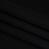 Brushed Cashmere and Wool Coating Double Face - Black