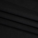 Heavy Brushed Wool Blend Twill Coating - Black