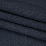 Heavy Brushed Wool Blend Twill Coating - Melange Blue
