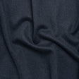 Heavy Brushed Wool Blend Twill Coating - Melange Blue