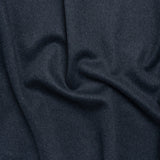 Heavy Brushed Wool Blend Twill Coating - Melange Blue