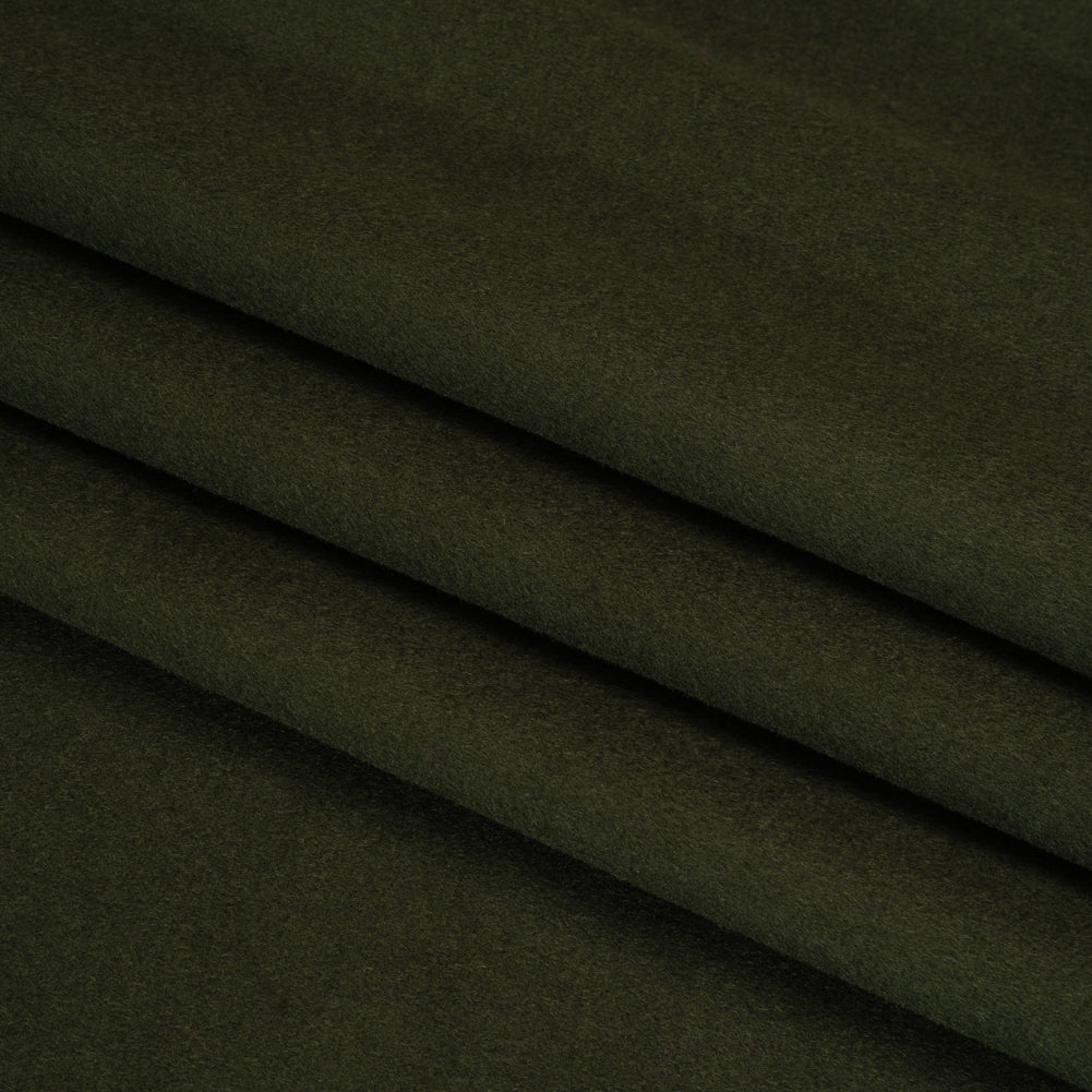 Brushed Wool Blend Coating - Kombu Green - Emery Collection