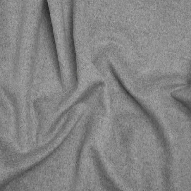 Brushed Wool Blend Coating - Light Gray - Emery Collection