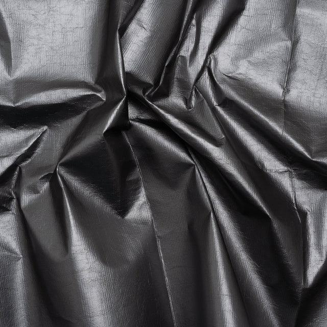 PU Coated Tyvek - Metallic Gunmetal Gray