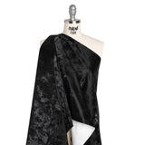 PU Coated Tyvek - Tactile Black Faux Leather Look