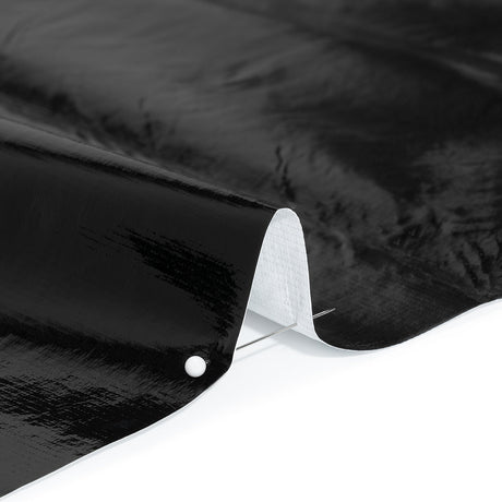PU Coated Tyvek - Glossy Black