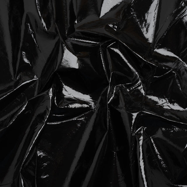 PU Coated Tyvek - Glossy Black