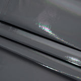 PU Coated Tyvek - Holographic Rainbow Glossy Gray