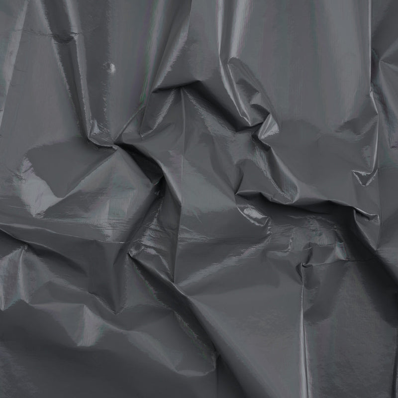 PU Coated Tyvek - Holographic Rainbow Glossy Gray