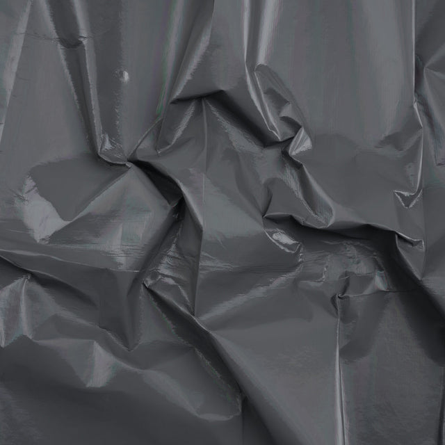 PU Coated Tyvek - Holographic Rainbow Glossy Gray
