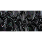PU Coated Tyvek - Holographic Rainbow Glossy Black