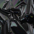 PU Coated Tyvek - Holographic Rainbow Glossy Black