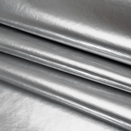 PU Coated Tyvek - Shiny Silver