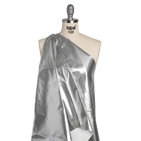 PU Coated Tyvek - Shiny Silver